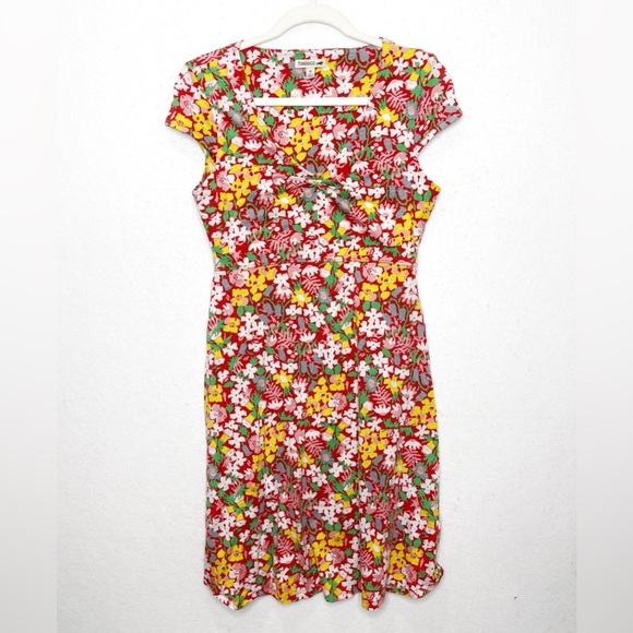 Toad & Co Rosemarie A Line Dress Red Floral Brick Garden Print
Size Medium - Picture 3 of 9